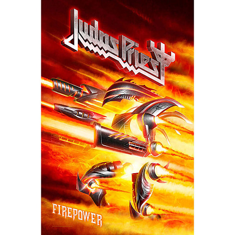 Judas Priest textile banner 68cm x 106cm, Firepower