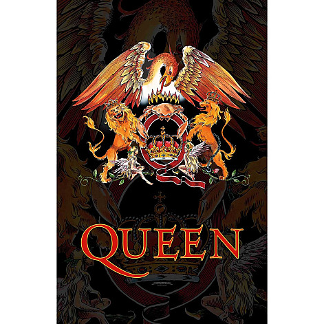 Queen textile banner 70cm x 106cm, Crest