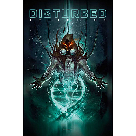 Disturbed textile banner 68cm x 106cm, Evolution