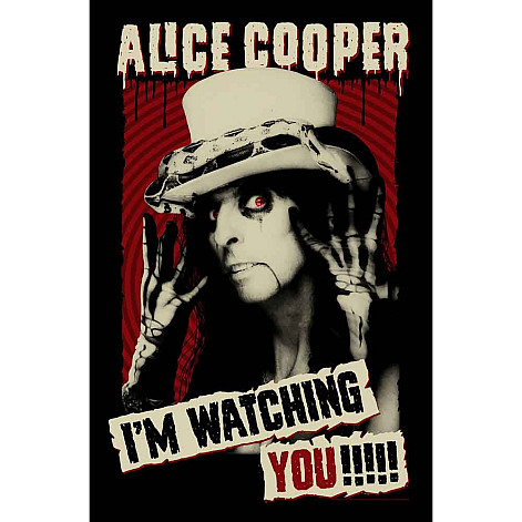 Alice Cooper textile banner PES 70cm x 106cm, I'm Watching You