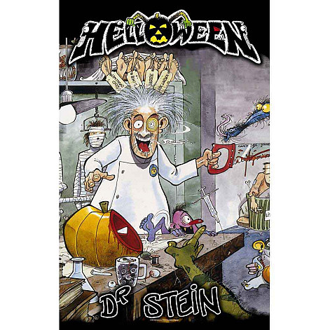 Helloween textile banner PES 70cm x 106cm, Dr. Stein