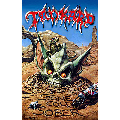 Tankard textile banner PES 70cm x 106cm, Stone Cold Sober