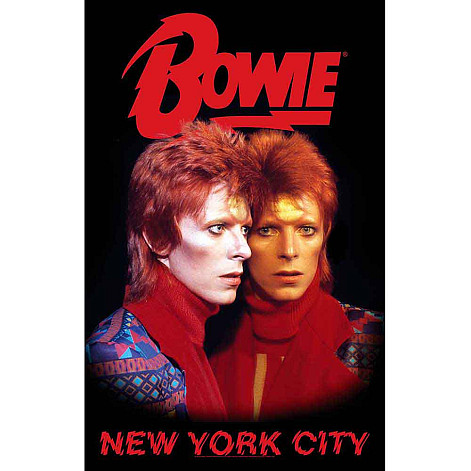 David Bowie textile banner 70cm x 106cm, New York City