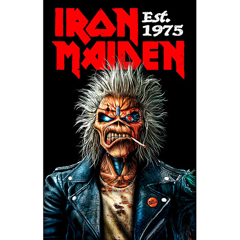 Iron Maiden textile banner PES 70cm x 106cm, Est 1975