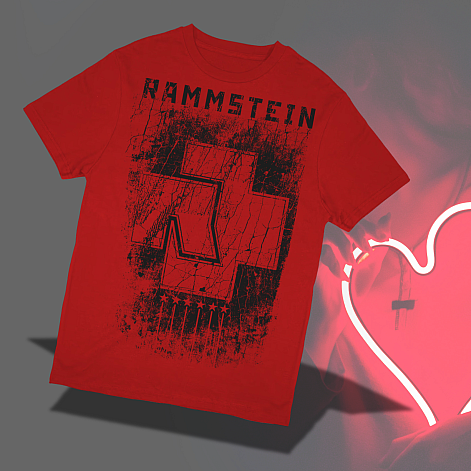 Rammstein t-shirt, Sechs Herzen BP Red, men´s