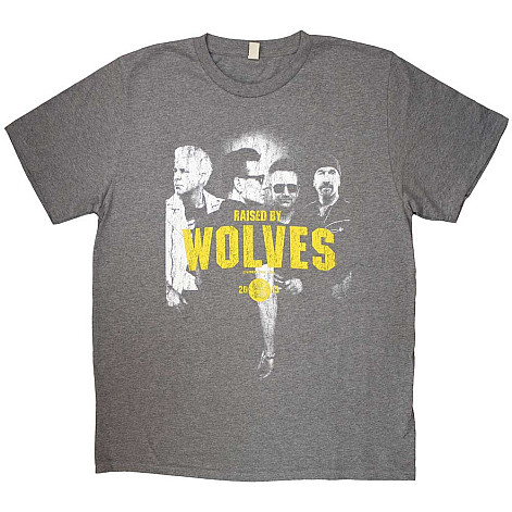 U2 t-shirt, Raised by Wolves Grey, men´s