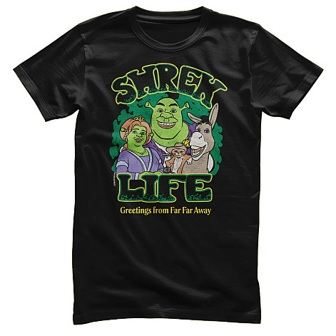 Shrek t-shirt, Greeting from Far Far Away Black, men´s