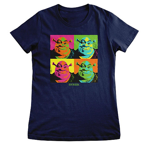 Shrek t-shirt, Pop-Art Girly Navy Blue, ladies