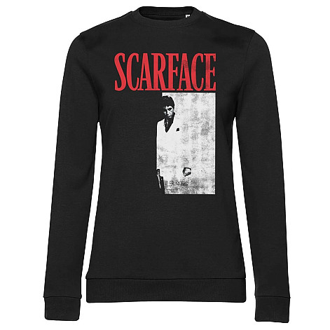 Scarface mikina, Poster Girly Sweatshirt Black, ladies