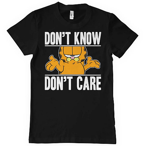 Garfield t-shirt, Don't Know Don't Care Black, men´s