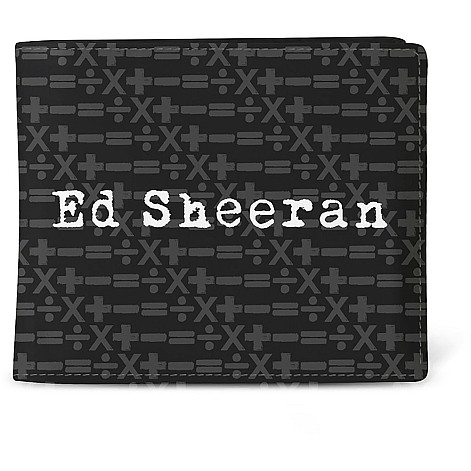 Ed Sheeran purse PU 11 x 10 x 1 cm, Symbols Pattern Black