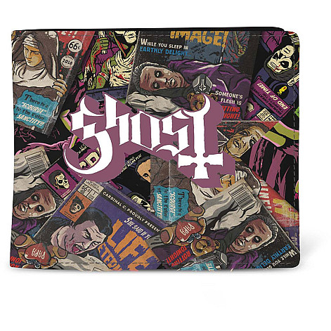 Ghost purse PU 11 x 10 x 1 cm, Magazines Black