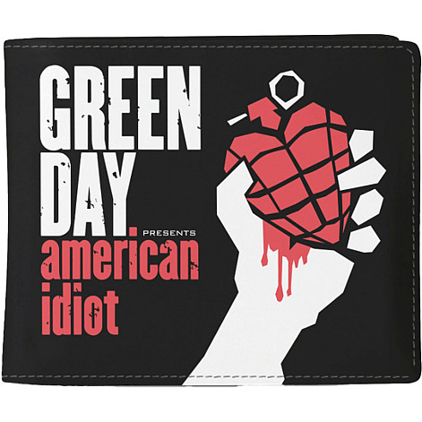 Green Day purse PU 11 x 10 x 1 cm, American Idiot Black