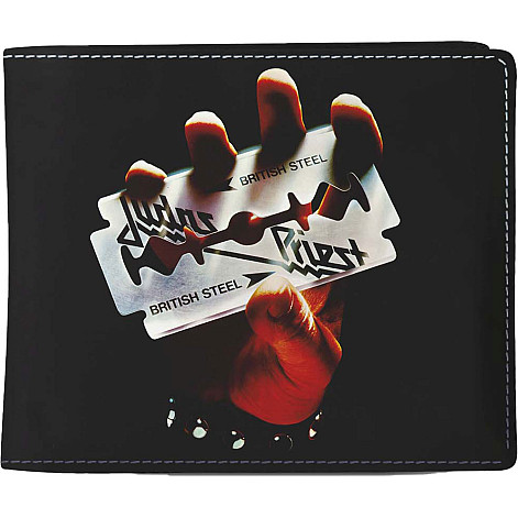 Judas Priest purse PU 11 x 10 x 1 cm, Bristish Steel Black