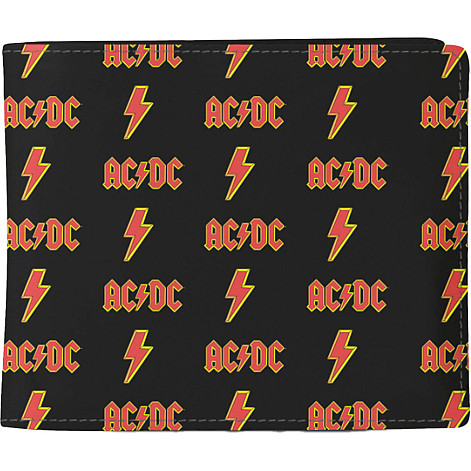 AC/DC purse PU 11 x 10 x 1 cm, Logo Black