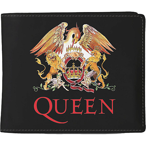 Queen purse PU 11 x 10 x 1 cm, Crest Black