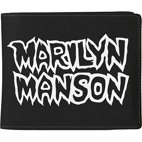 Marilyn Manson purse PU 11 x 10 x 1 cm, Logo Black