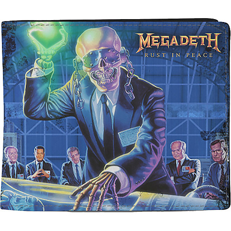Megadeth purse PU 11 x 10 x 1 cm, Rust In Peace Blue