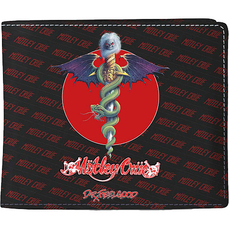 Motley Crue purse PU 11 x 10 x 1 cm, Dr Feelgood 2 Black