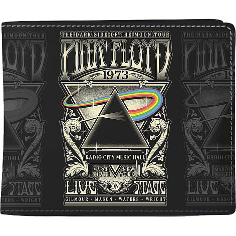 Pink Floyd purse PU 11 x 10 x 1 cm, 1973 Live Black