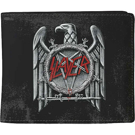 Slayer purse PU 11 x 10 x 1 cm, Silver Eagle Black