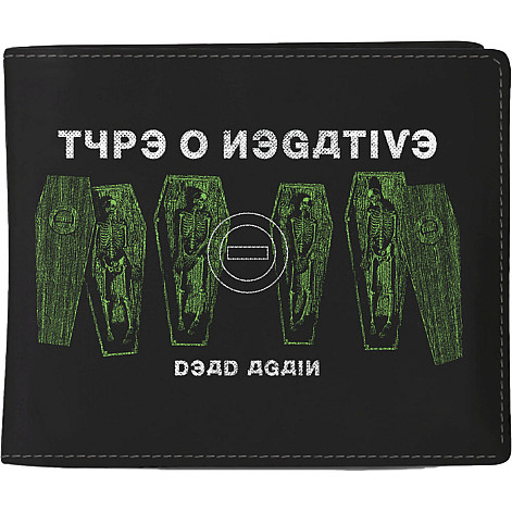 Type O Negative purse PU 11 x 10 x 1 cm, Dead Again Black