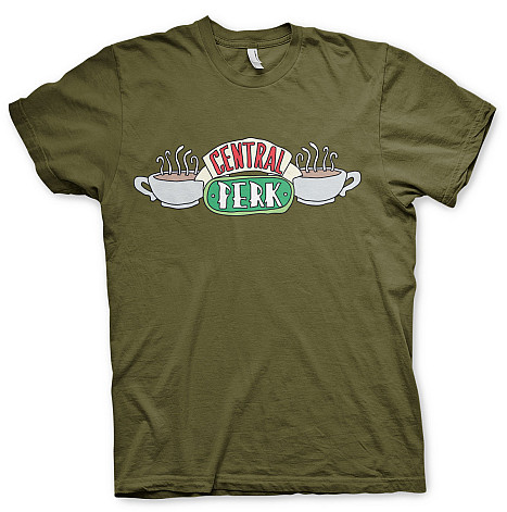 Friends t-shirt, Central Perk Olive Green, men´s