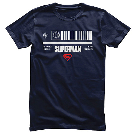 Superman t-shirt, Barcode Navy, men´s