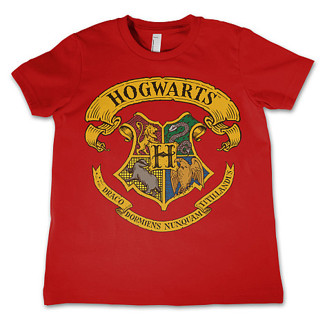 Harry Potter t-shirt, Hogwarts Crest Red, kids
