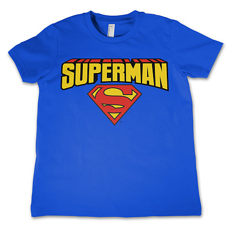 Superman t-shirt, Blockletter Logo, kids