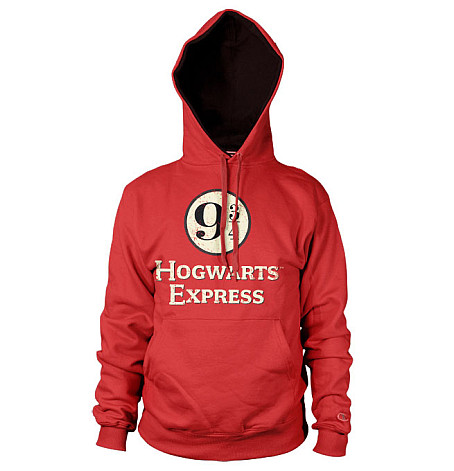 Harry Potter mikina, Hogwarts Express Platform 9-3/4 Hoodie Red, men´s