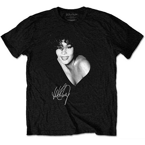 Whitney Houston t-shirt, B&W Photo Black, men´s