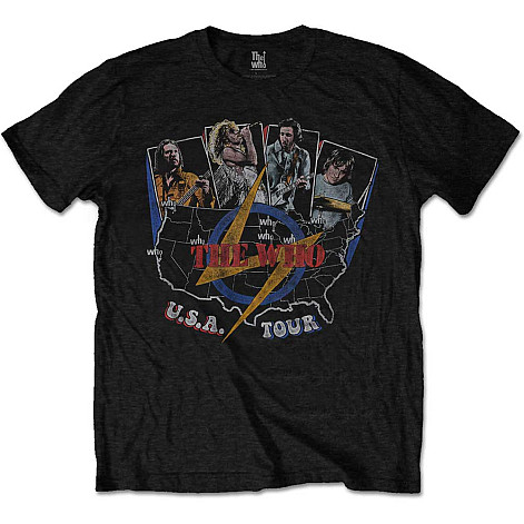 The Who t-shirt, USA Tour Vintage Black, men´s
