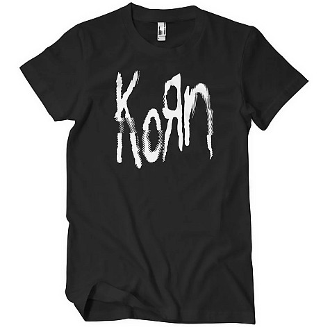 Korn t-shirt, Glitch Logo Black, men´s