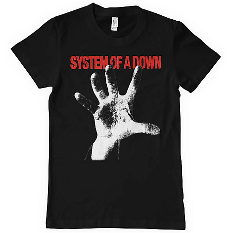 System Of A Down t-shirt, SOAD Hand Black, men´s