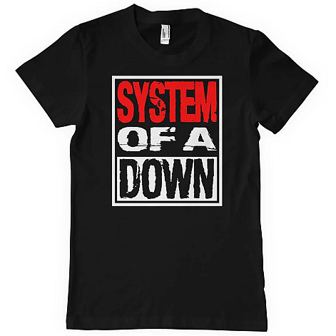 System Of A Down t-shirt, Logo Black, men´s