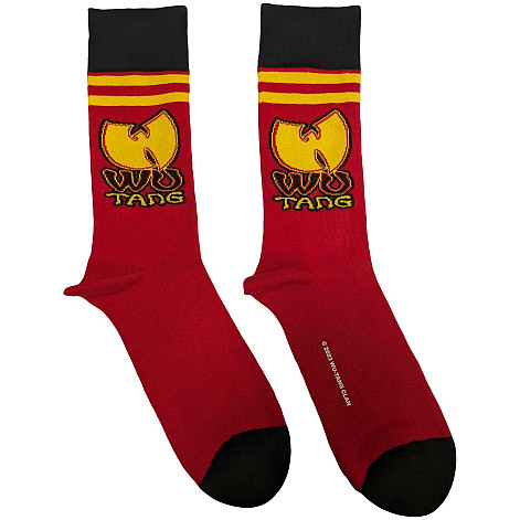 Wu-Tang Clan ponožky, Wu-Tang Stripes Red, unisex - velikost 7 až 11