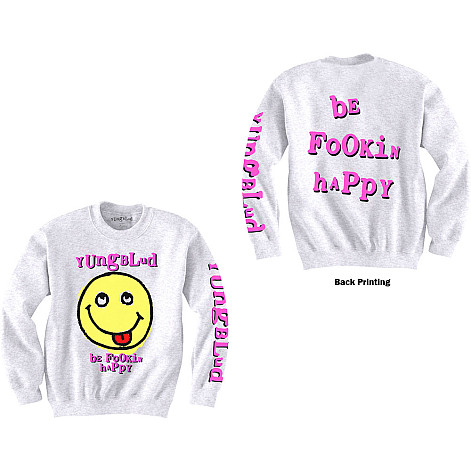 Yungblud mikina, Raver Smile Sweatshirt BP White, men´s