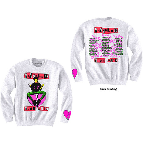 Yungblud mikina, Tour 2019 Sweatshirt BP White, men´s