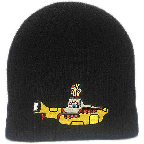 The Beatles winter beanie cap, Yellow Submarine Black, unisex