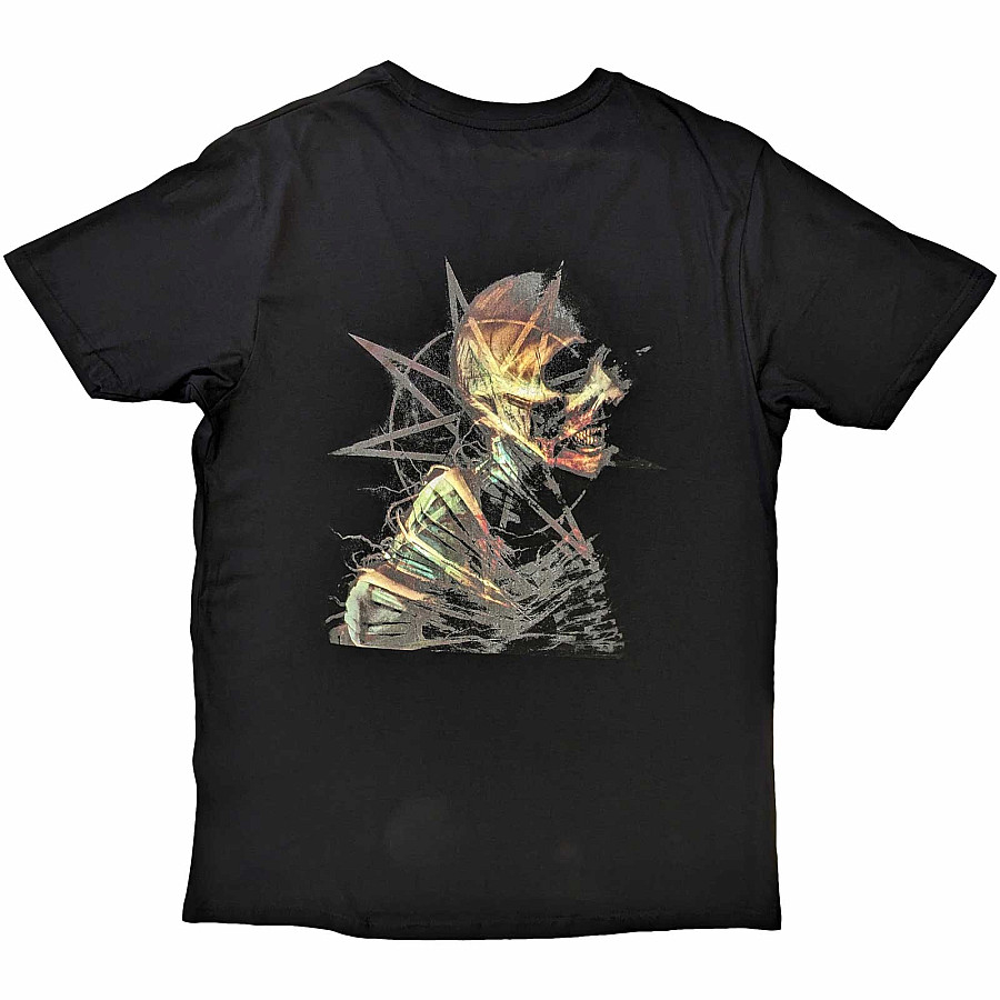 Slipknot T-Shirt Ufficiale Unisex - Scheletro E Pentagramma - Nero
