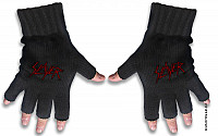 Slayer fingerless gloves, Scratched Logo