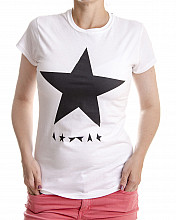David Bowie t-shirt, Blacpcstar (On White), ladies