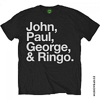 The Beatles t-shirt, John Paul George & Ringo Black, men´s