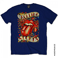 Rolling Stones t-shirt, Tongue & Stars Navy, men´s