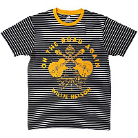 Willie Nelson t-shirt, On The Road Again Ringer Black & White, men´s