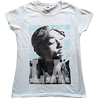 Tupac t-shirt, LA Skyline Girly White, ladies