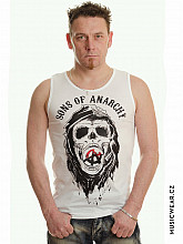 Sons of Anarchy tank top, Draft Skull White, men´s