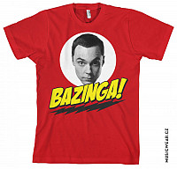 Big Bang Theory t-shirt, Bazinga Sheldons Head, men´s