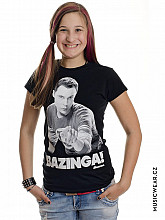 Big Bang Theory t-shirt, Sheldon Says BAZINGA! Girly, ladies